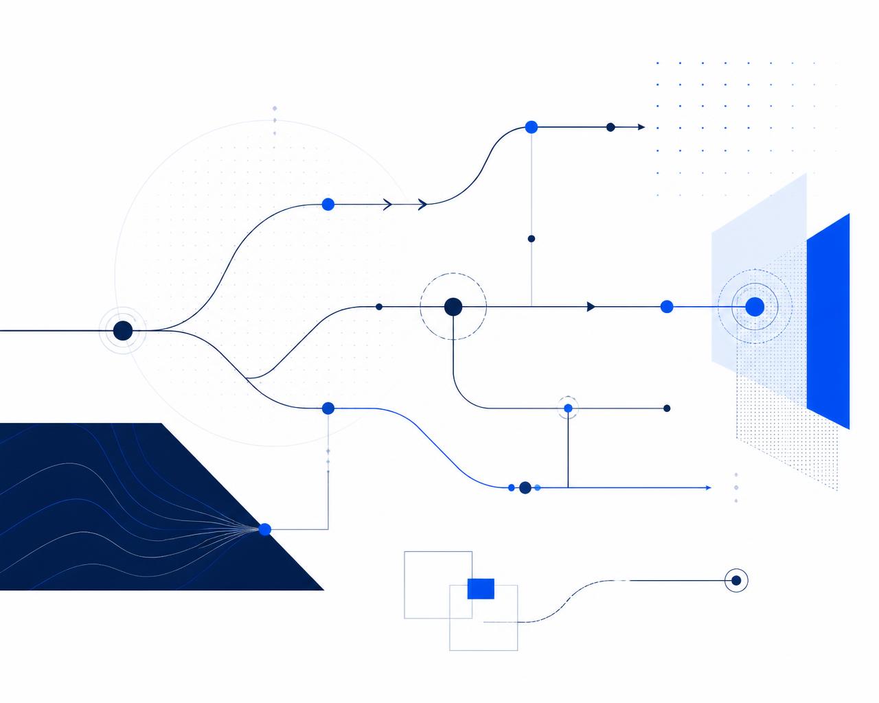 Représentation abstraite d'un flux de processus métier digitalisé